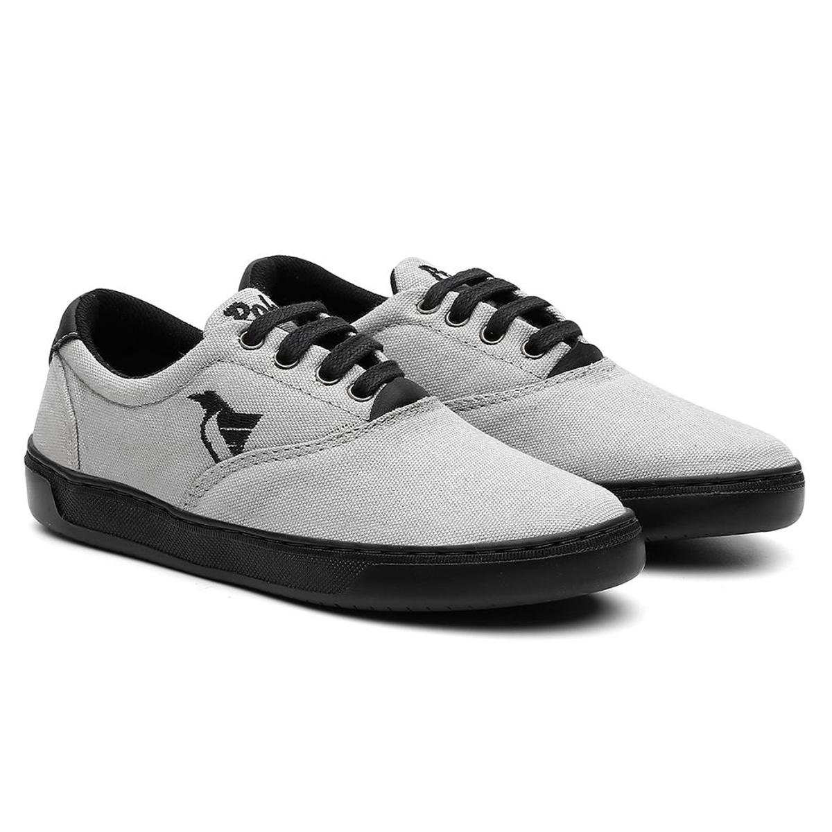 Sapatênis Infantil Polo North Confort Cadarço - Cinza Menor preço em Sapatênis Infantil Polo North Confort Cadarço - Cinza