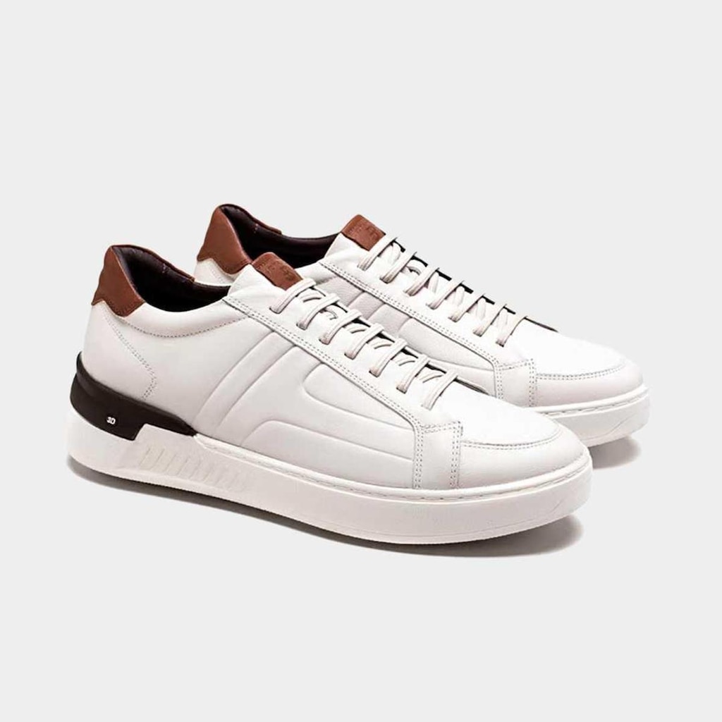 Sapatenis Jota Pe Couro Power Light Masculino 84800