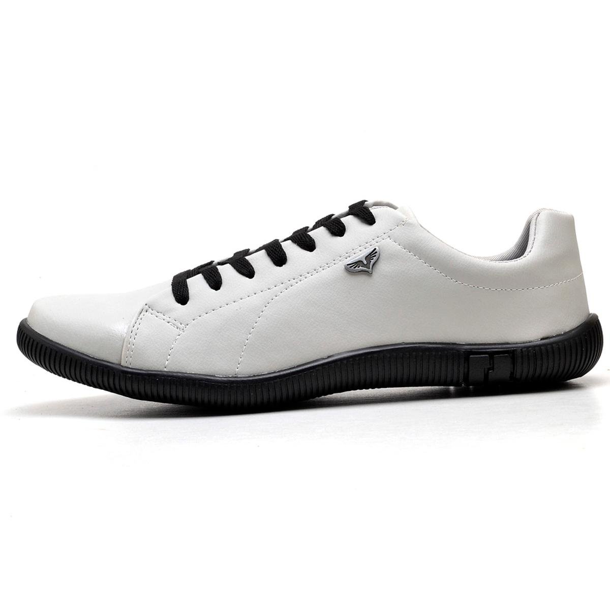 Sapatênis Juilli Casual Com Cadarço Masculino - Branco | Zattini
