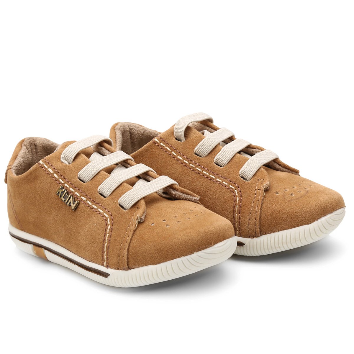 Sapatênis Klin Baby Flyer Camurça Infantil - Areia Menor preço em Sapatênis Klin Baby Flyer Camurça Infantil - Areia