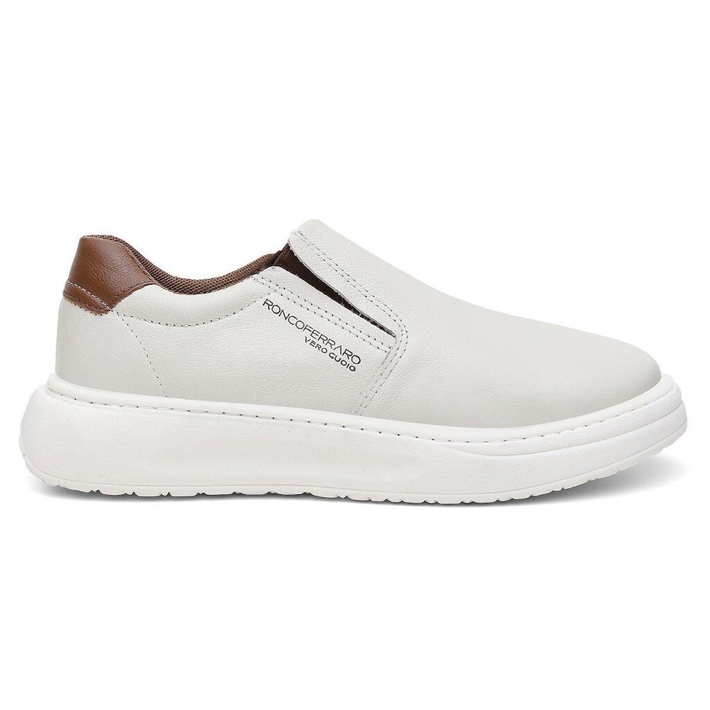 Sapatenis Lexus Couro Nobre Sport Fino Solado Nuvem Ronco Ferraro - Off White