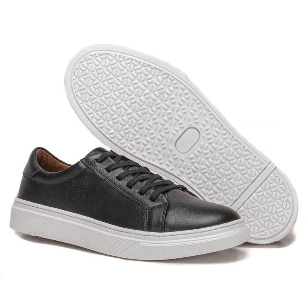 Sapatênis Masculino Branco Polo Couro Legitimo Tênis Casual