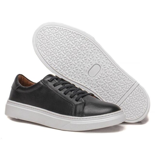 Sapatênis Masculino Branco Polo Couro Legitimo Tênis Casual
