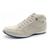 Sapatenis Masculino Cano Alto em Couro Calce Facil Ajuste Elastico Palmilha EVA Confortavel Macio - Off White