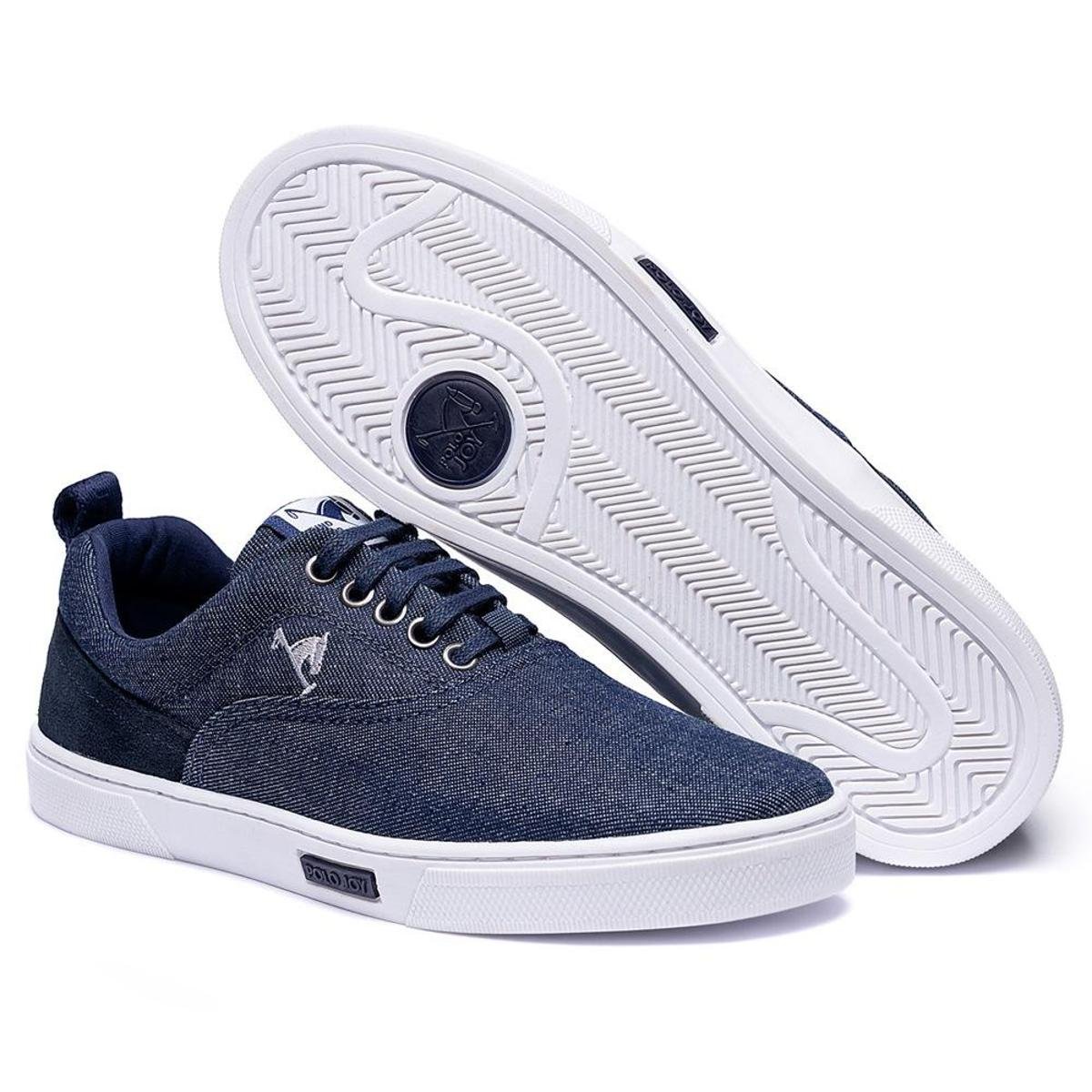 Sapatênis Masculino Casual Confortável Polo Joy Cano Curto Menor preço em Sapatênis Masculino Casual Confortável Polo Joy Cano Curto