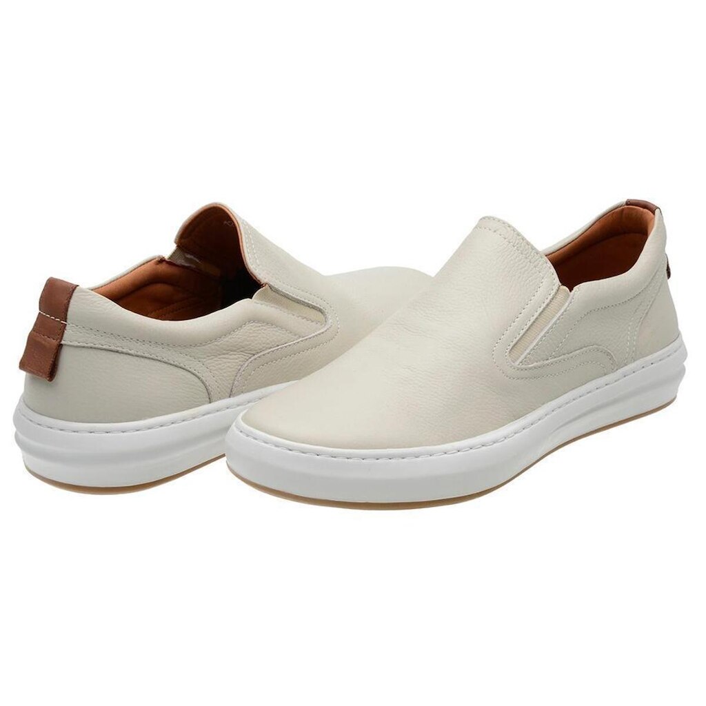 Sapatênis Masculino Casual Conforto 100% Couro Legitimo Macio