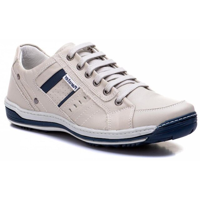 Sapatênis Masculino Casual Conforto Em Couro Legítimo Macio Cadarço Cano Baixo Premium