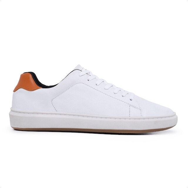 Sapatênis Masculino Casual De Couro Para Usar Com Bermuda Calça Terno Sch 300