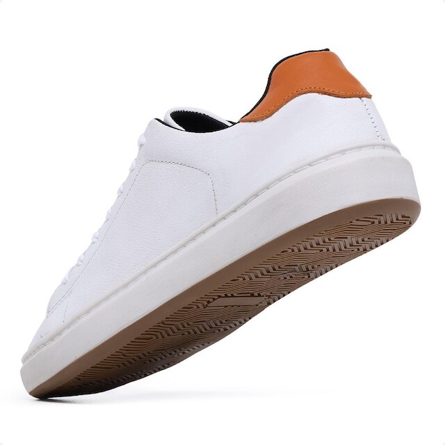 Sapatênis Masculino Casual De Couro Para Usar Com Bermuda Calça Terno Sch 300