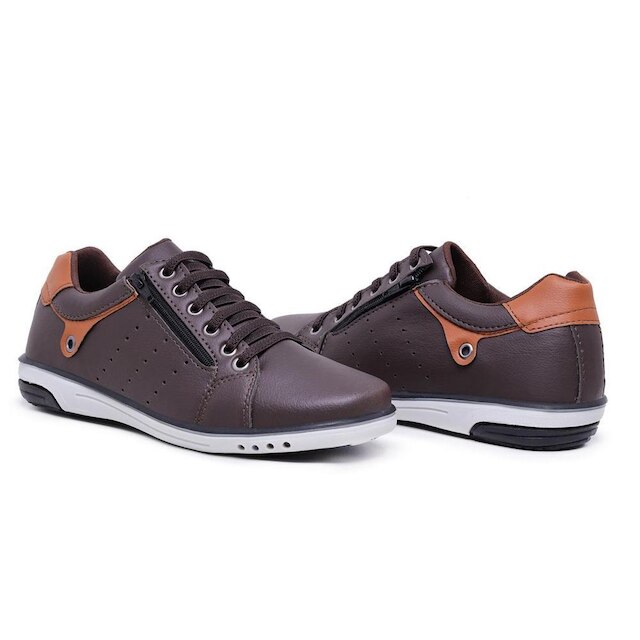 Sapatênis Masculino Casual Fechamento Elastico e Ziper