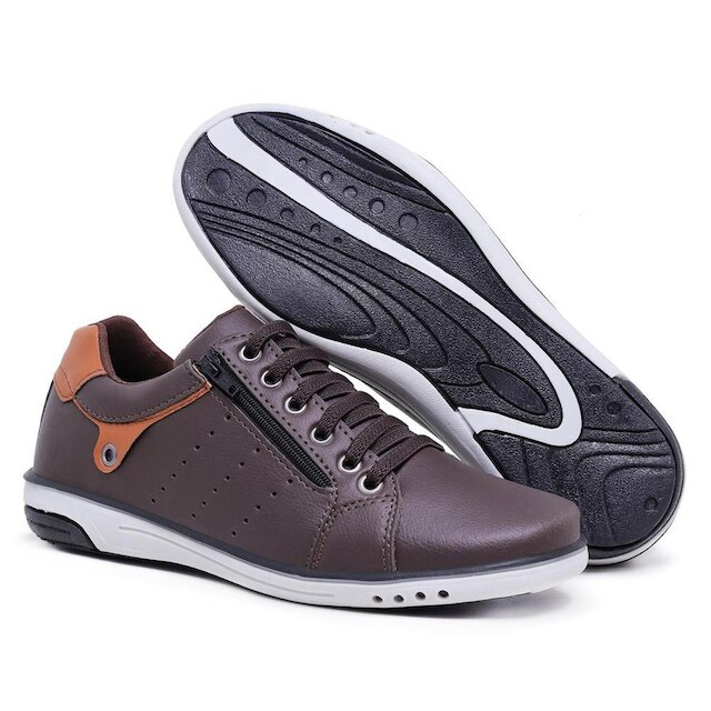 Sapatênis Masculino Casual Fechamento Elastico e Ziper