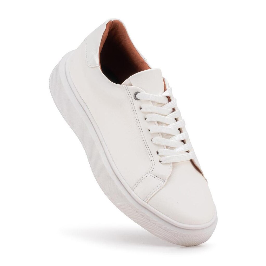 Sapatênis Masculino Casual Homem Básico Tênis Branco Off White Street Sneaker Sola Reta