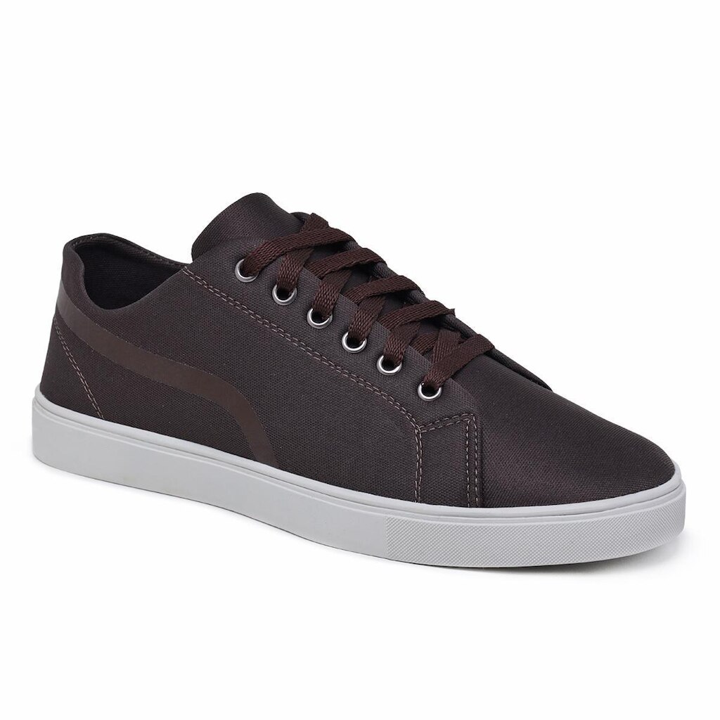 Sapatenis Masculino Casual Sola Reta Coturada Com Cadarço