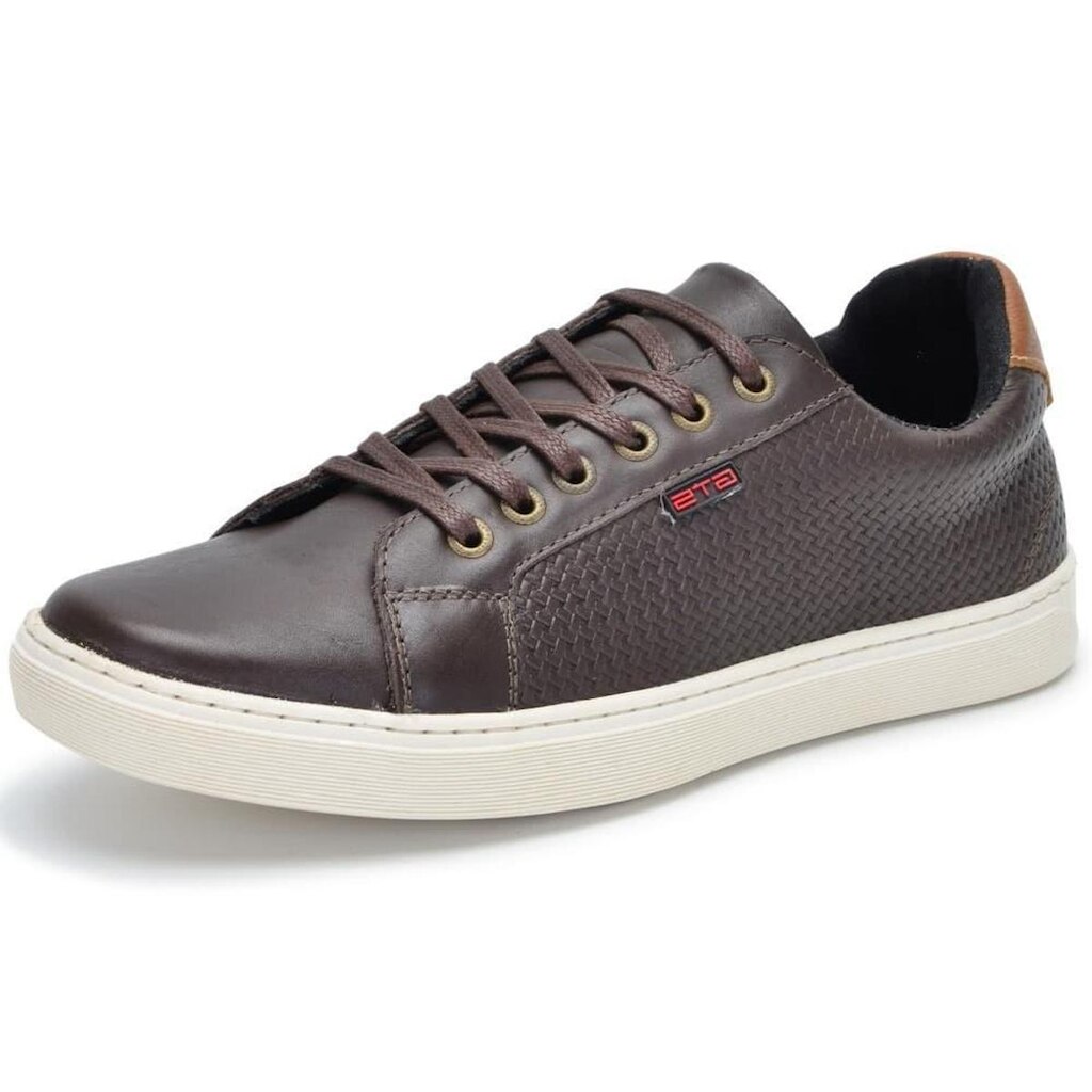 Sapatênis Masculino Casual Sport Couro Clube S Franca NS Catar