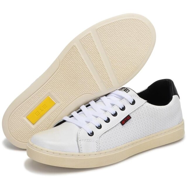 Sapatênis Masculino Casual Sport Couro Clube S Franca NS Catar
