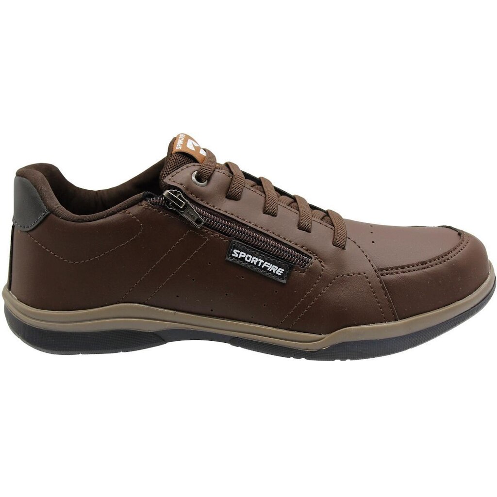 Sapatênis Masculino Casual Sport Fire Zíper Lateral