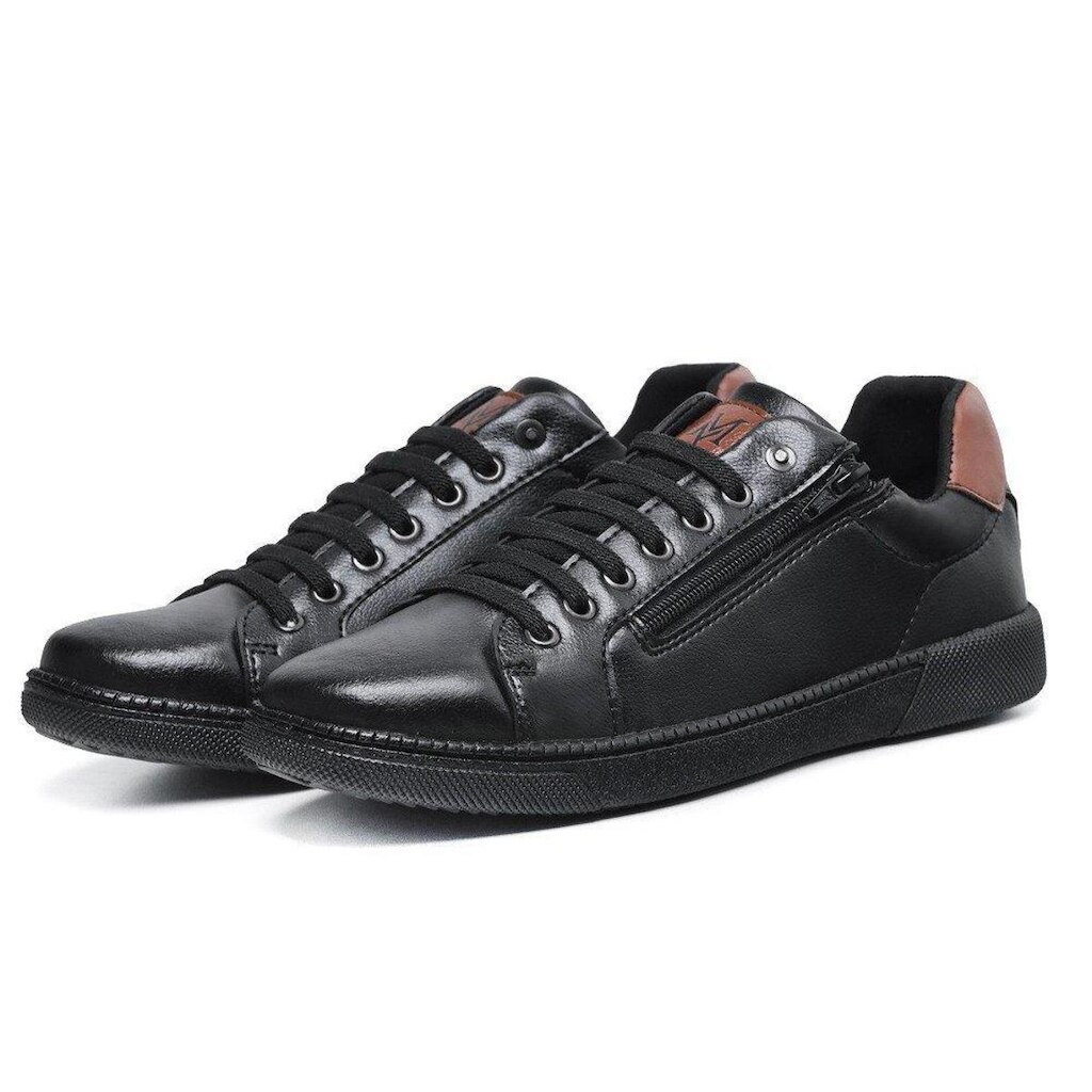 Sapatênis Masculino com Zíper Lateral Casual Macio