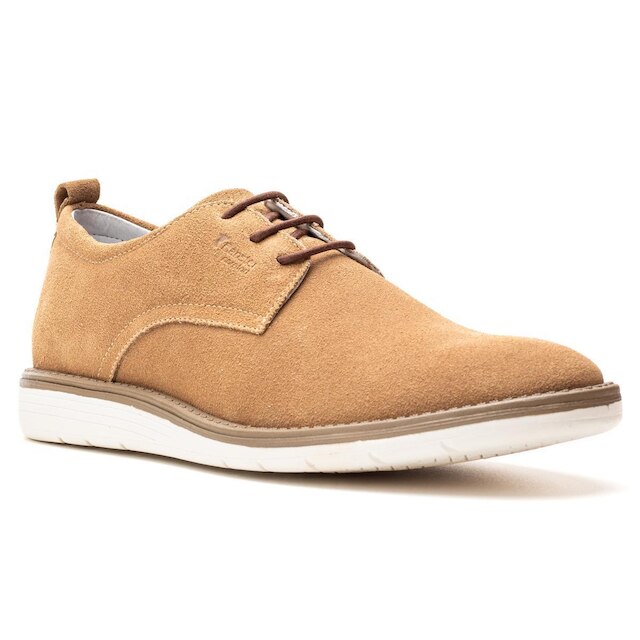 Sapatênis Masculino Couro Areia Comfort