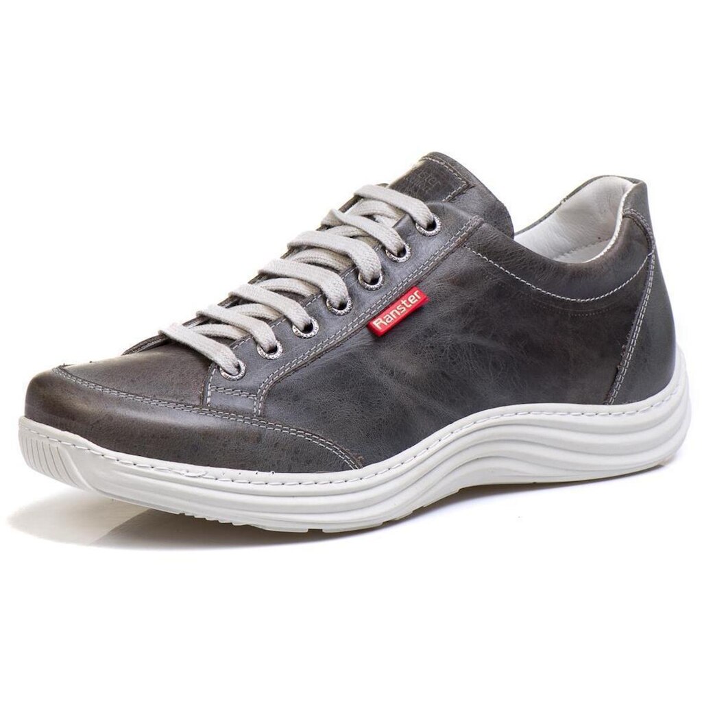Sapatênis Masculino Couro Cadarço Estilo Conforto Casual