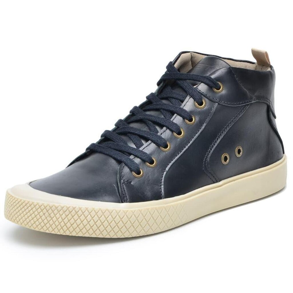 Sapatenis Masculino Couro Cano Alto Francashoes SNS Urban NS