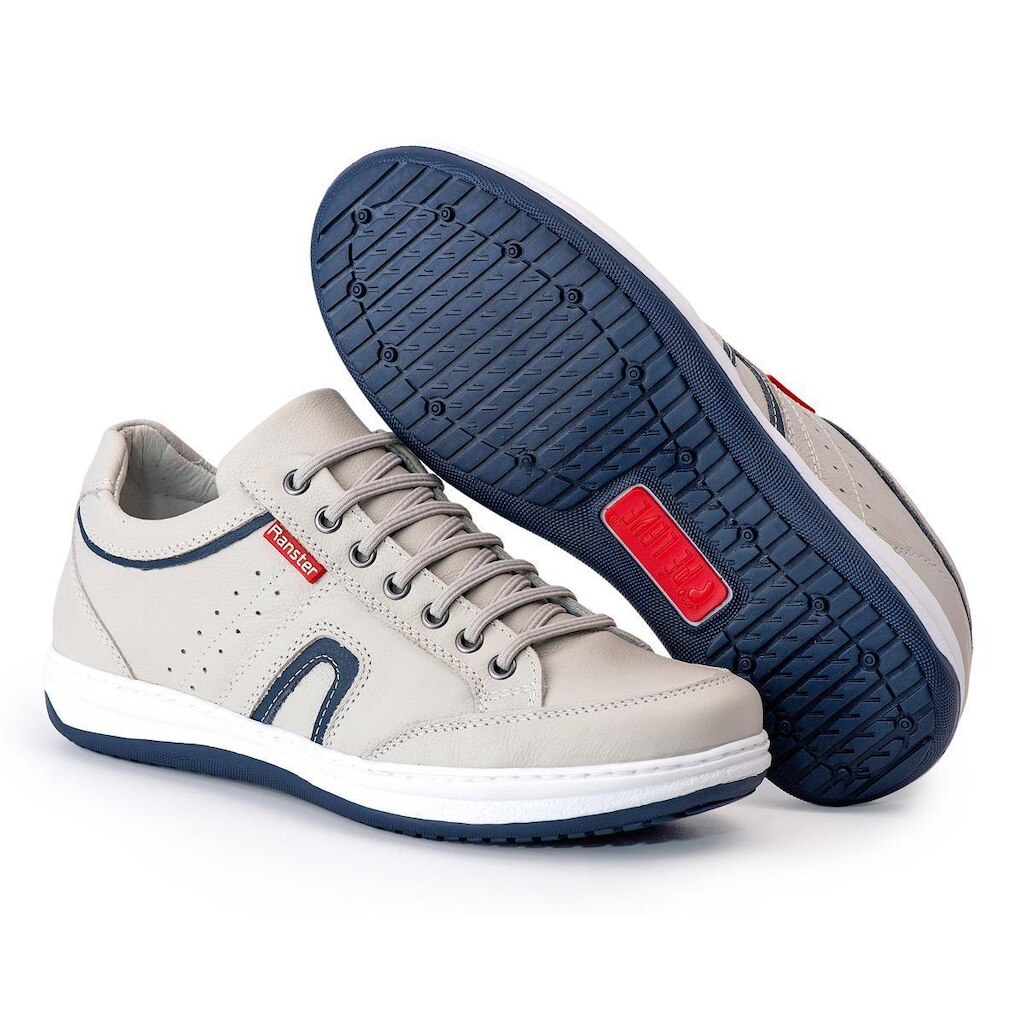 Sapatênis Masculino Couro Gelo Comfort