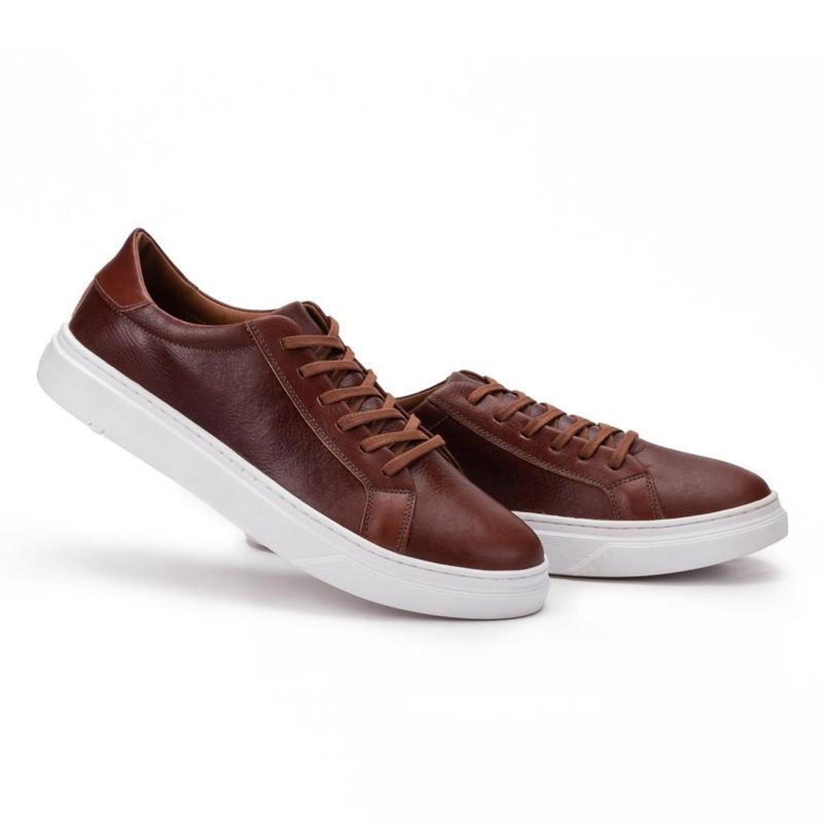 Sapatênis Masculino Couro Legitimo Polo Tênis Sapato Casual - Marrom é ruim? Sapatênis Masculino Couro Legitimo Polo Tênis Sapato Casual - Marrom é boa?