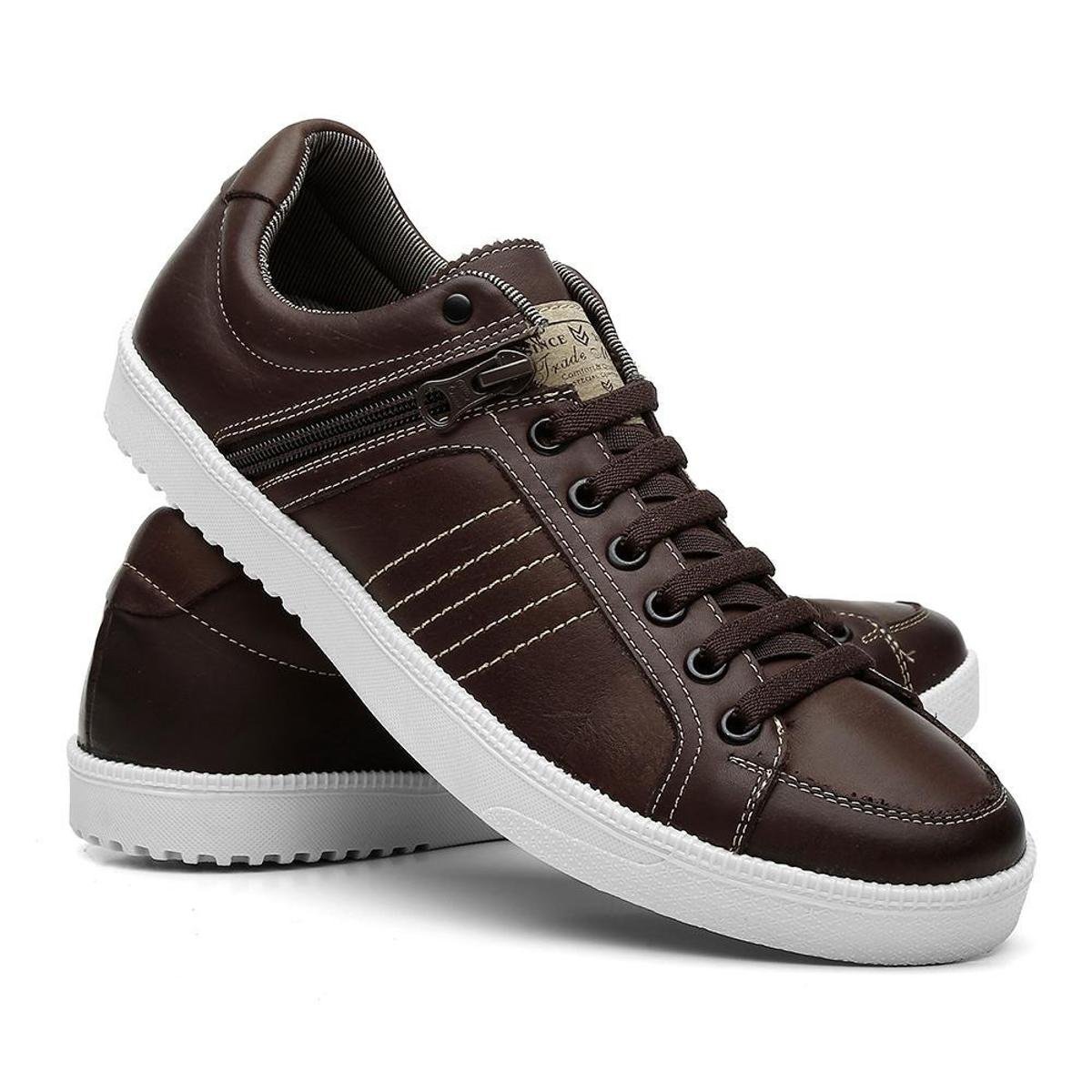 sapatenis masculino com ziper lateral