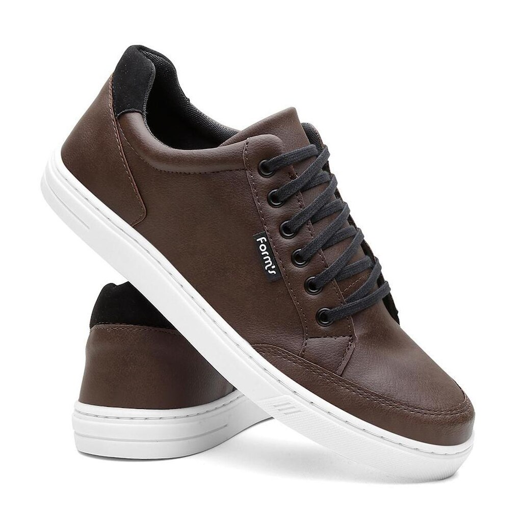 Sapatênis Masculino Forms Tênis Casual Sola Reta Cano Baixo 011