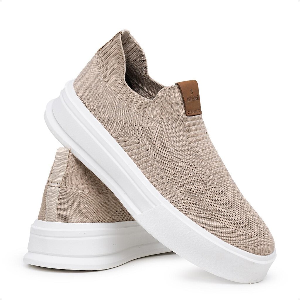 Sapatênis Masculino Knit Meia Confortável Casual Macio Schiareli 325