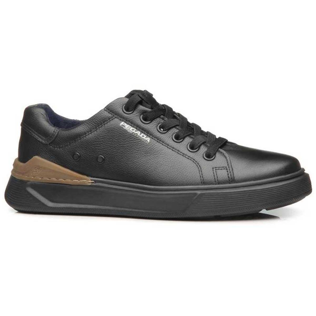 Sapatênis Masculino Levi Couro Nature Preto Pegada 110901-10 Menor preço em Sapatênis Masculino Levi Couro Nature Preto Pegada 110901-10