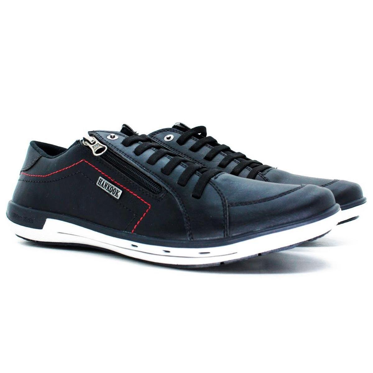 Sapatênis Masculino Material Vegano Macio Premium cor - Preto | Zattini