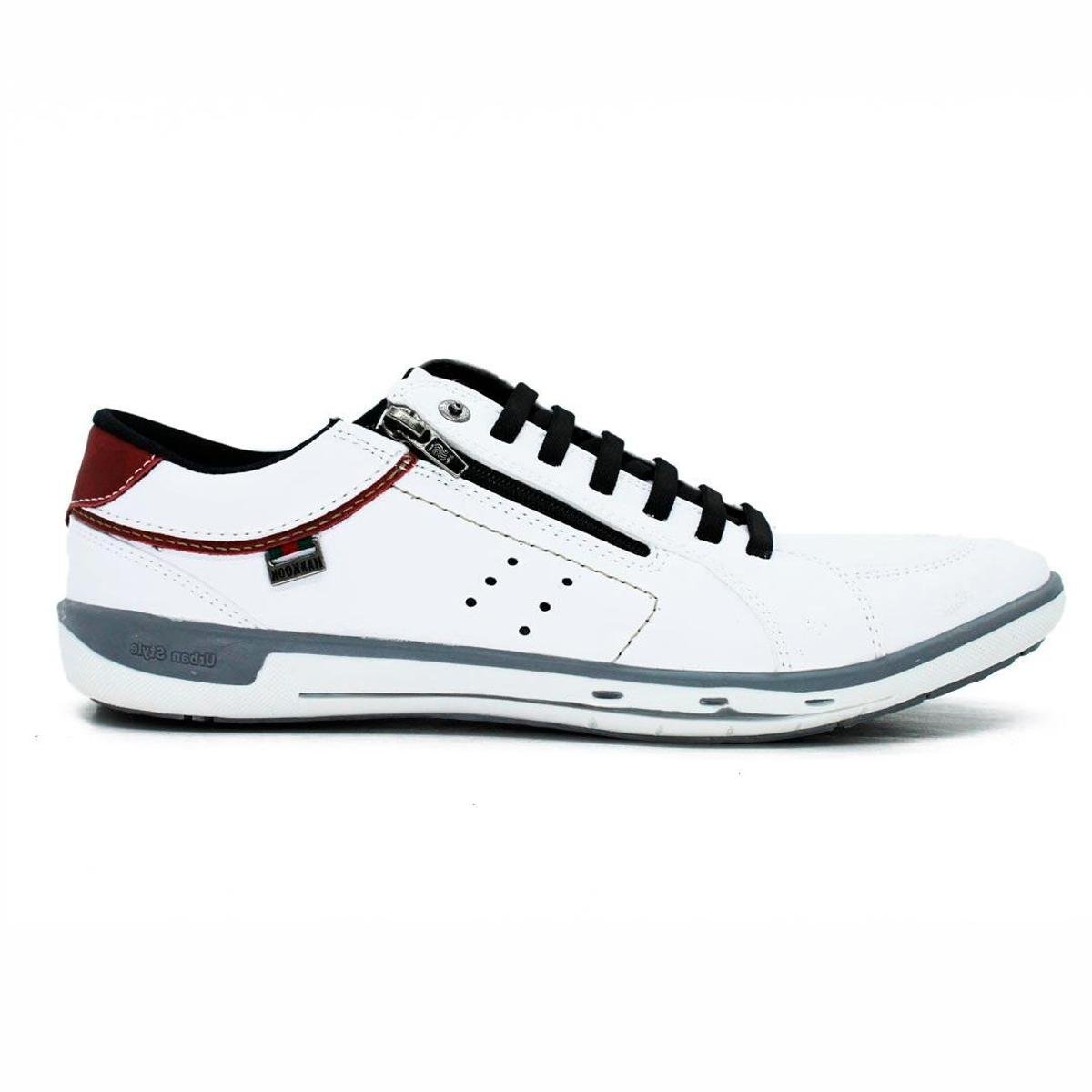 Sapatênis Masculino Material Vegano Macio Premium cor - Branco | Zattini