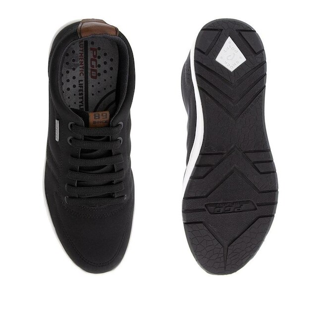 Sapatênis Masculino Pegada Microfibra Preto 170418-08