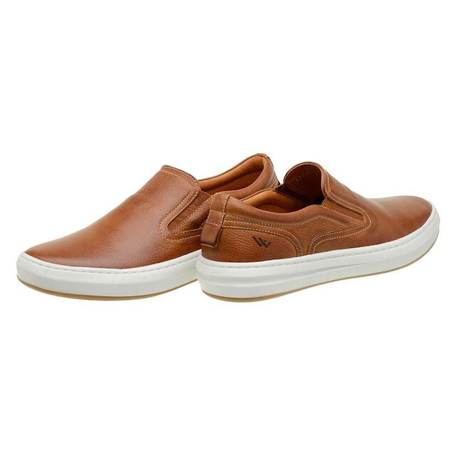 Sapatenis masculino Slip on tênis couro premium luxo