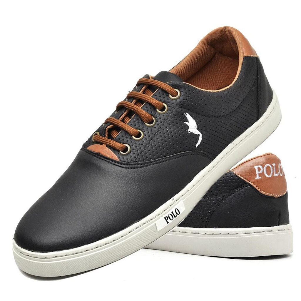 Sapatenis Masculino Tenis Polo Blu Conforto Casual Lindo