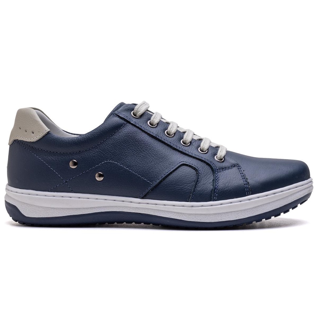 Sapatênis Masculino Ultra Comfort em Couro Azul
