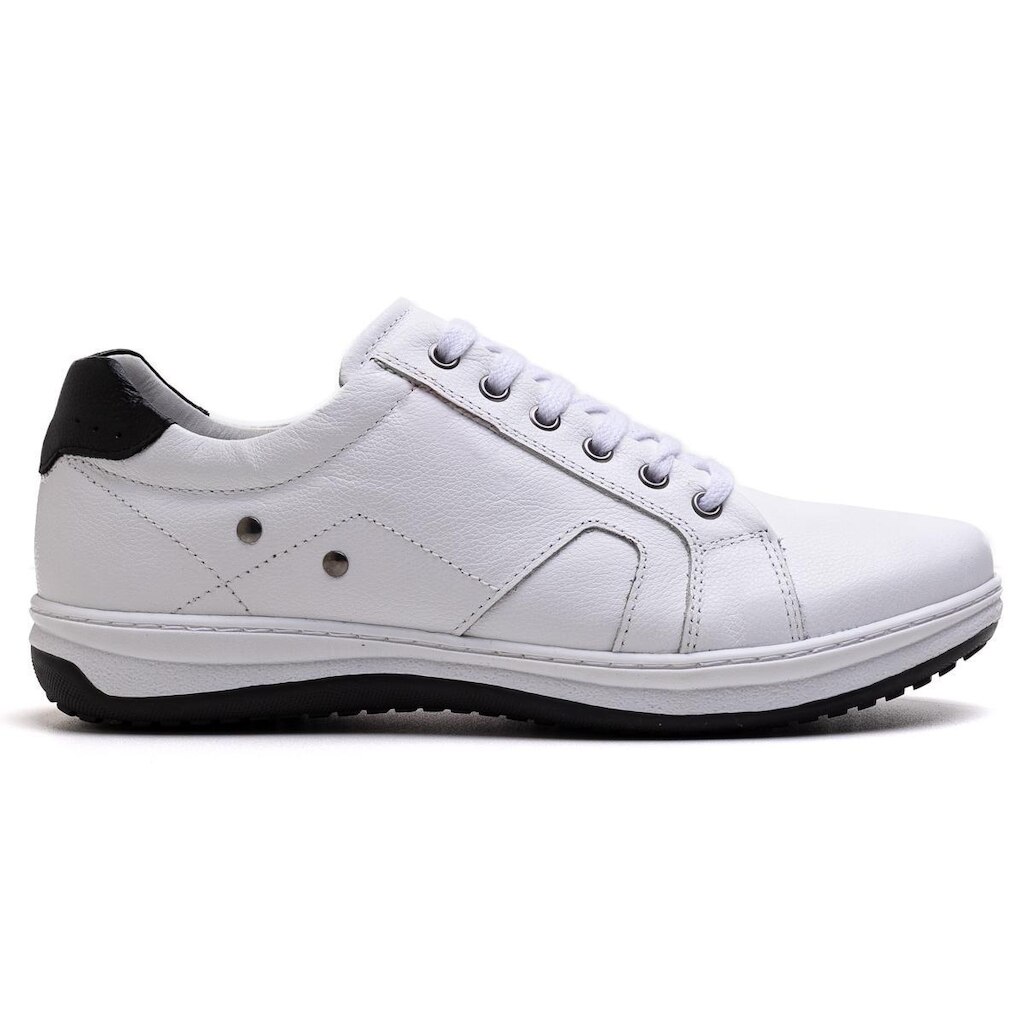 Sapatênis Masculino Ultra Comfort em Couro Branco