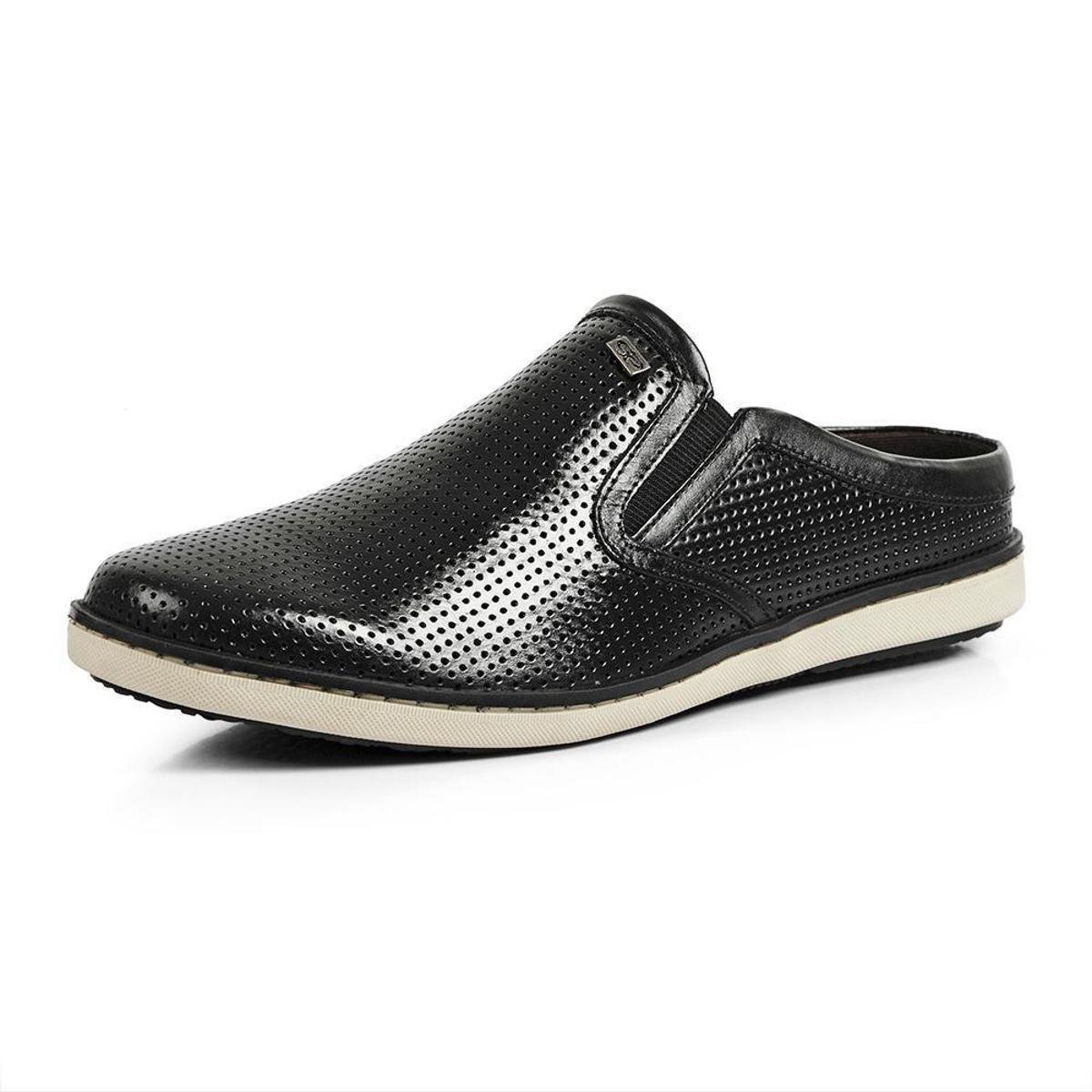 Sapatênis Mule Calprado Couro Perfuros Dia a Dia Masculino Menor preço em Sapatênis Mule Calprado Couro Perfuros Dia a Dia Masculino