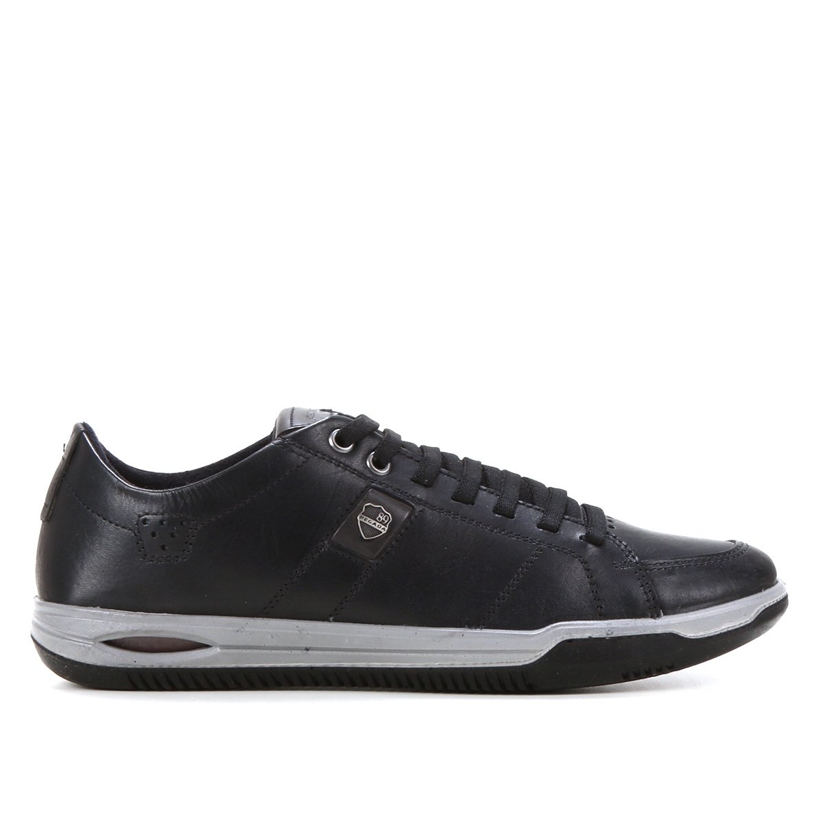 Sapatênis Pegada Casual Masculino - Preto+Branco Menor preço em Sapatênis Pegada Casual Masculino - Preto+Branco