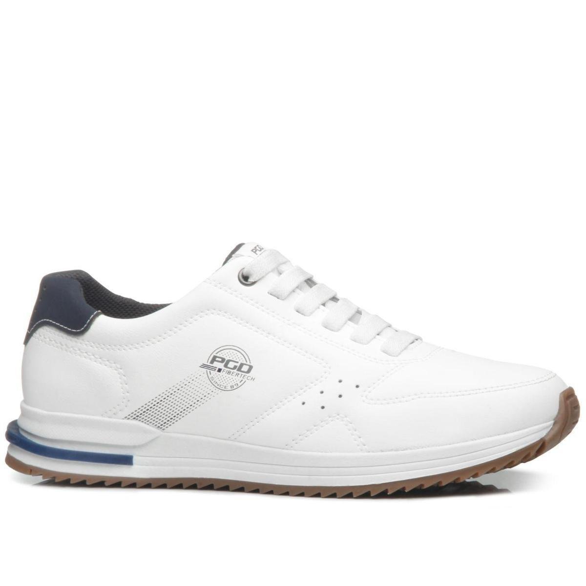 Sapatenis Pegada Masculino em Microfibra Branco 171604-02 Menor preço em Sapatenis Pegada Masculino em Microfibra Branco 171604-02