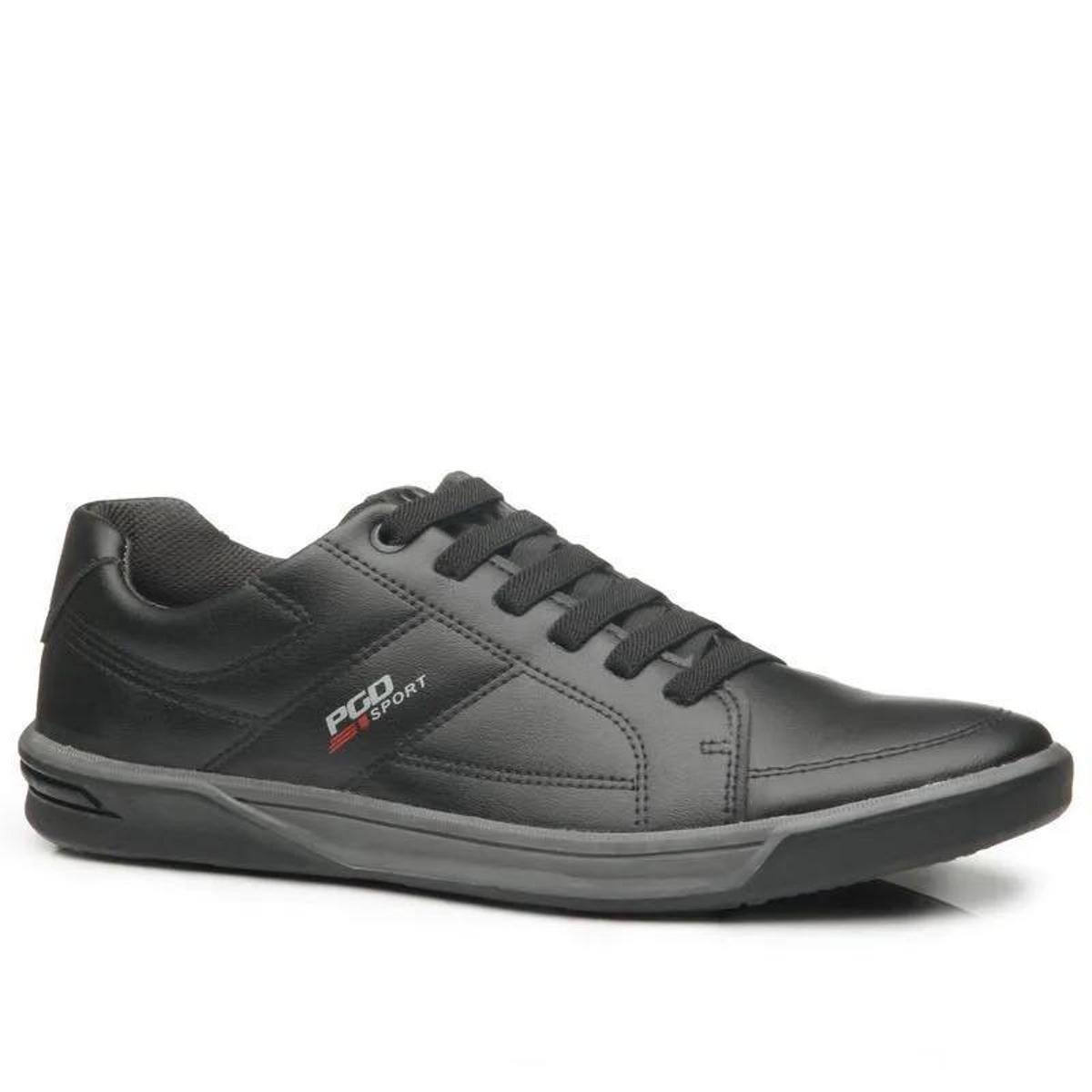 Sapatênis Pegada Masculino Preto Ref:171101 Menor preço em Sapatênis Pegada Masculino Preto Ref:171101