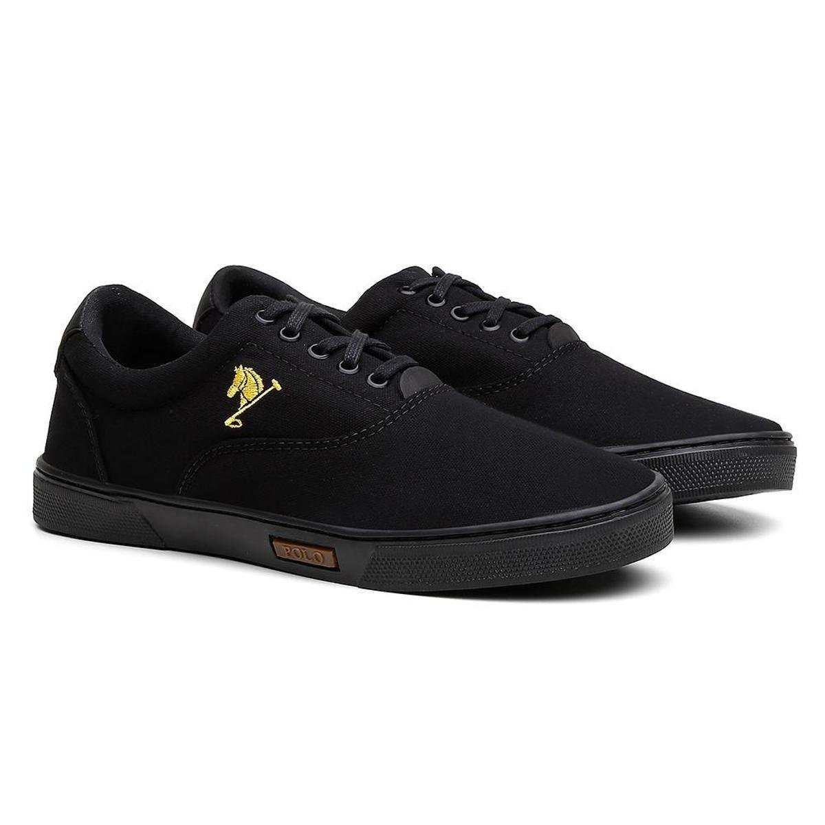 Sapatenis polo play Masculino Casual - - Preto | Zattini