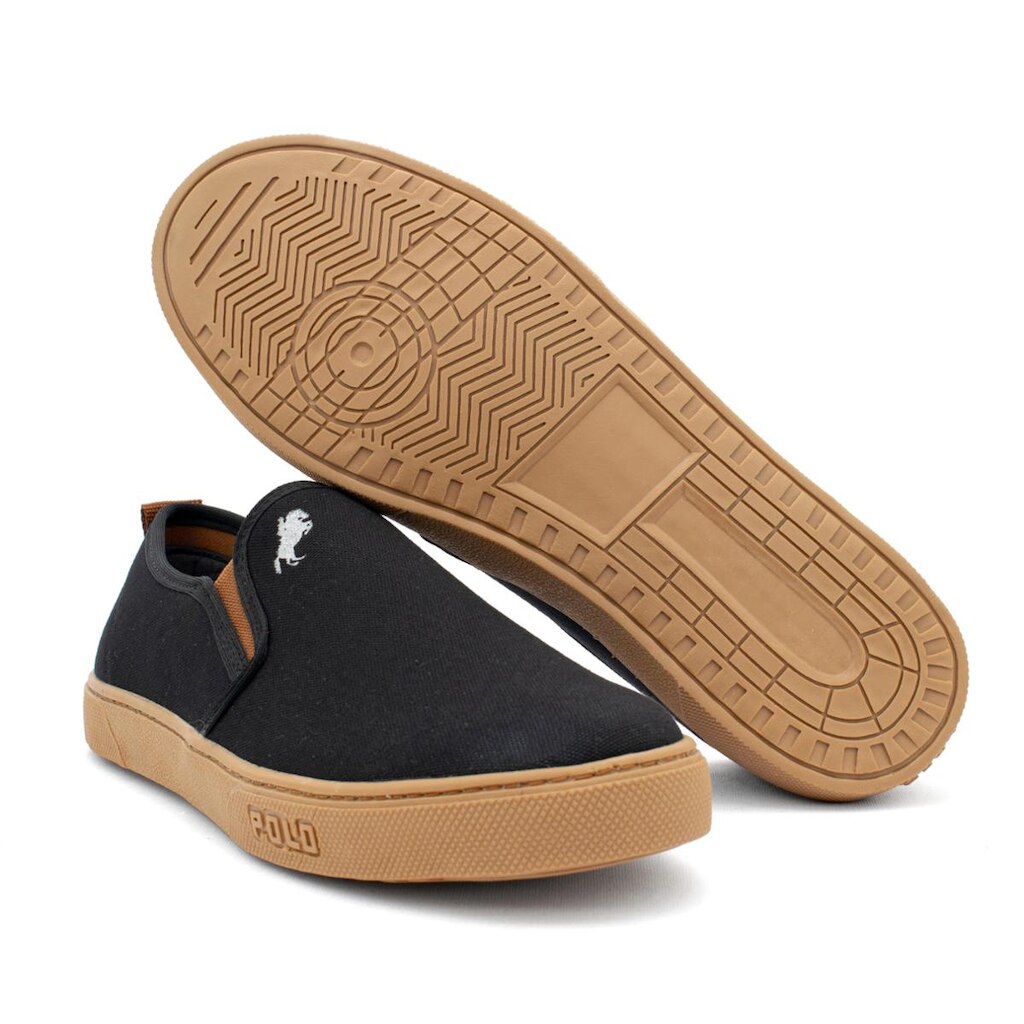 Sapatênis Sapato Polo Masculino Original Tecido Dia a dia com Elástico