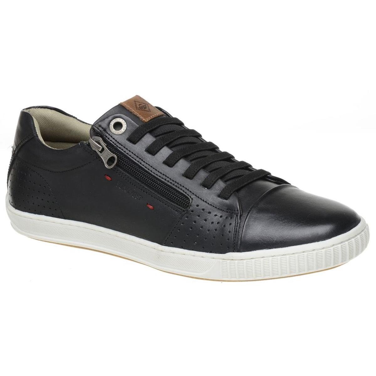 Sapatênis Sun West Masculino em Couro CM-105 - Preto | Zattini