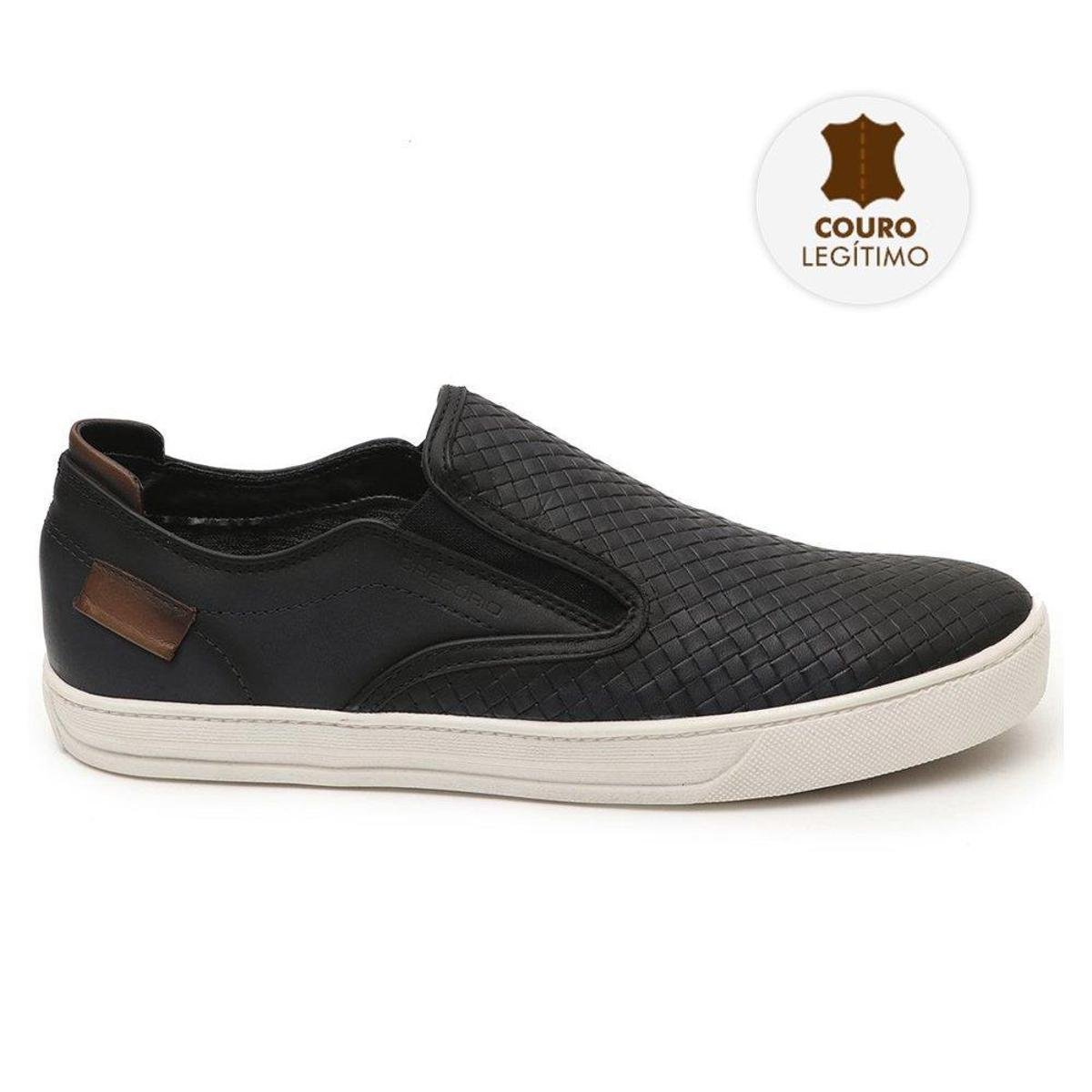 Sapatenis Tenis Casual Iate Trice Em Couro Legitimo Gregorio - 7300 Azul - Azul Escuro Menor preço em Sapatenis Tenis Casual Iate Trice Em Couro Legitimo Gregorio - 7300 Azul - Azul Escuro