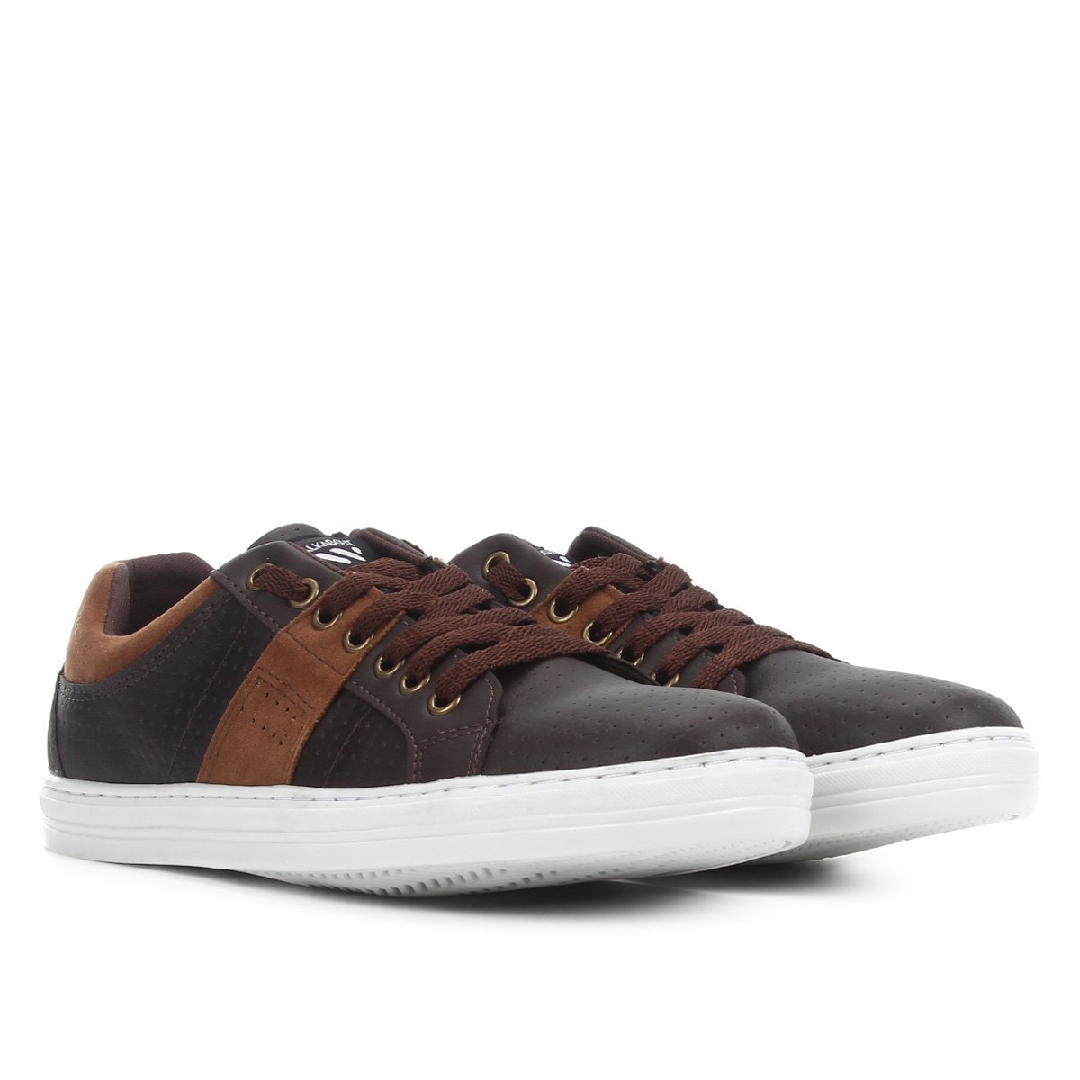 Sapatênis Walkabout Perfuros Masculino - Café Menor preço em Sapatênis Walkabout Perfuros Masculino - Café