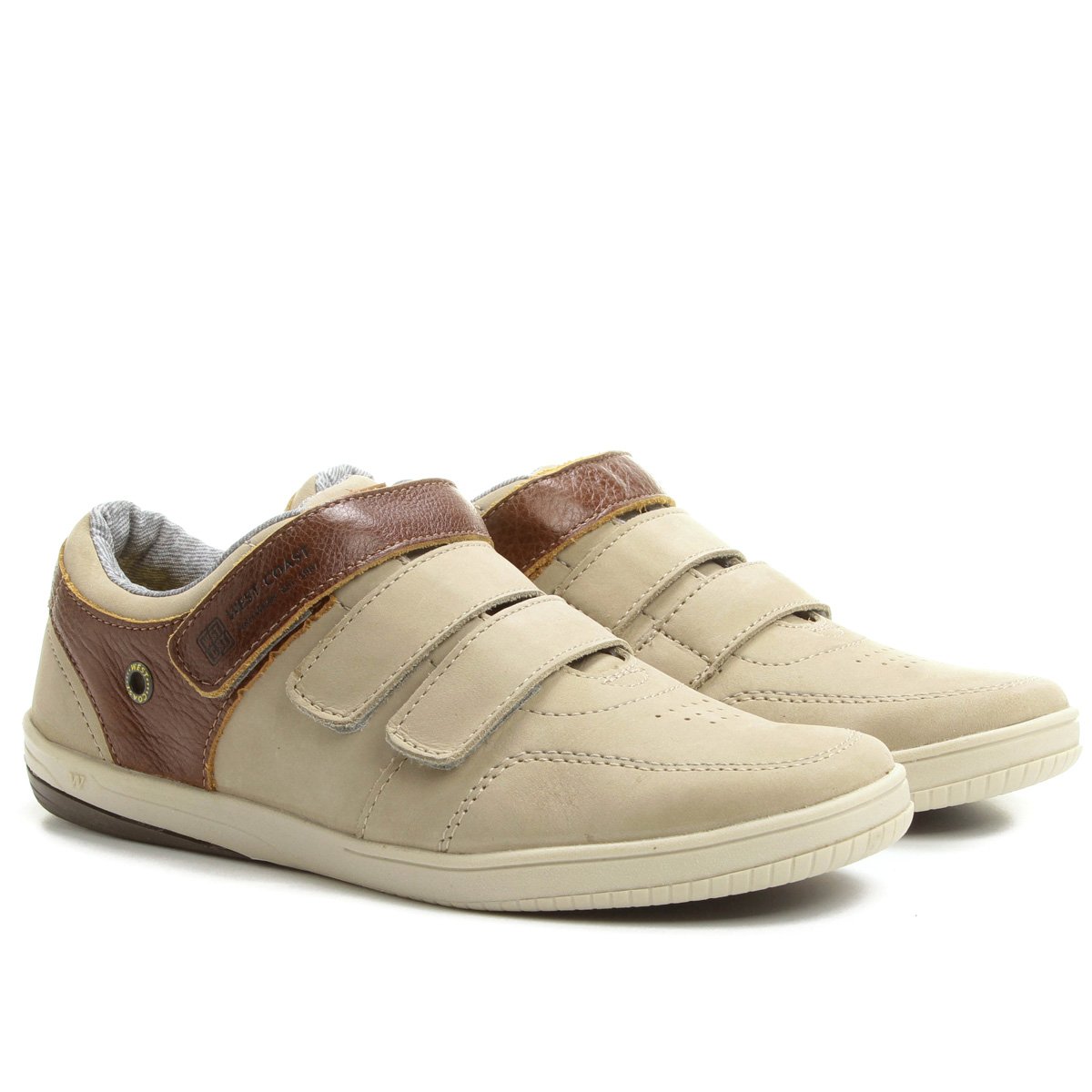sapatenis west coast masculino com velcro