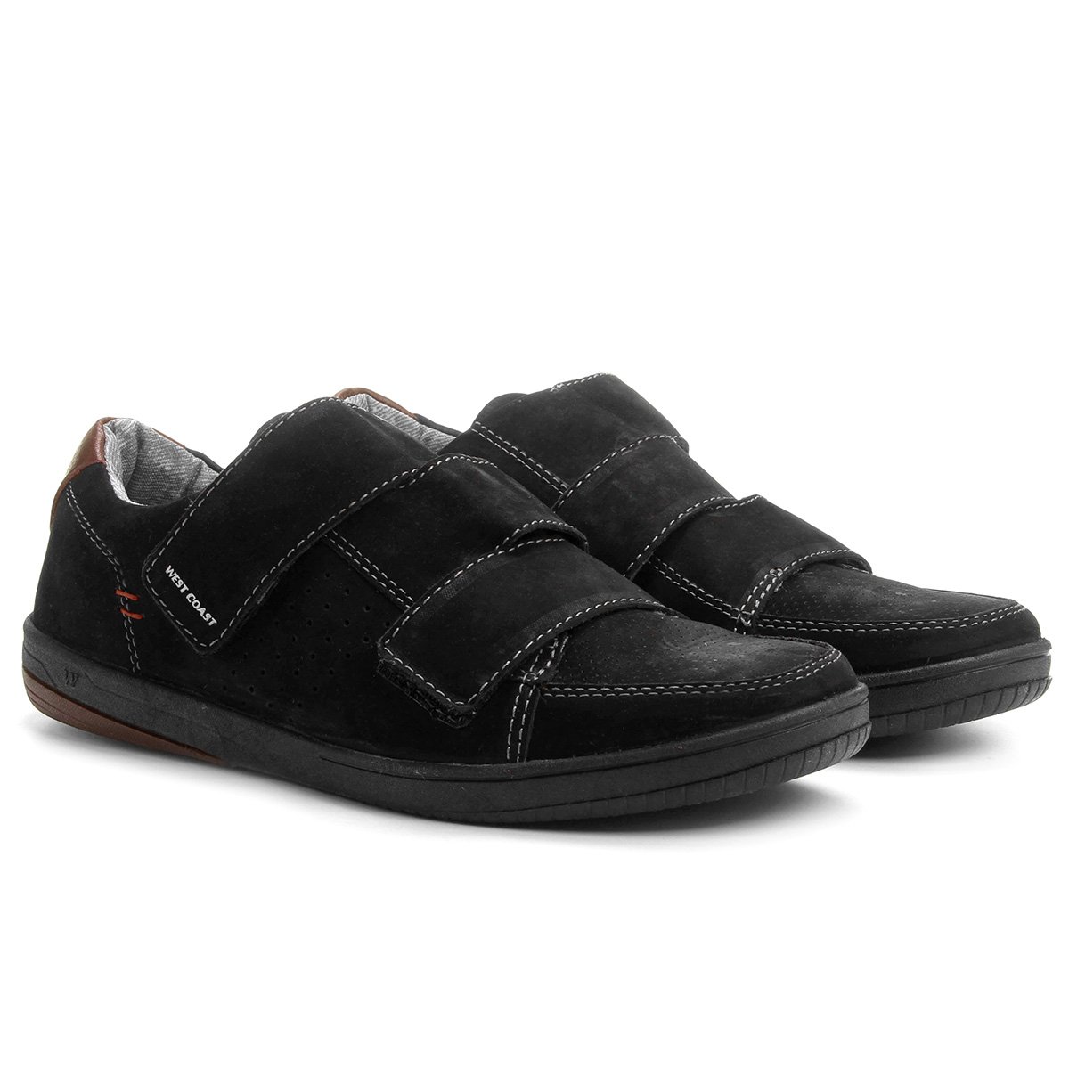 Sapatênis West Coast Wayne Velcro - Preto | Zattini