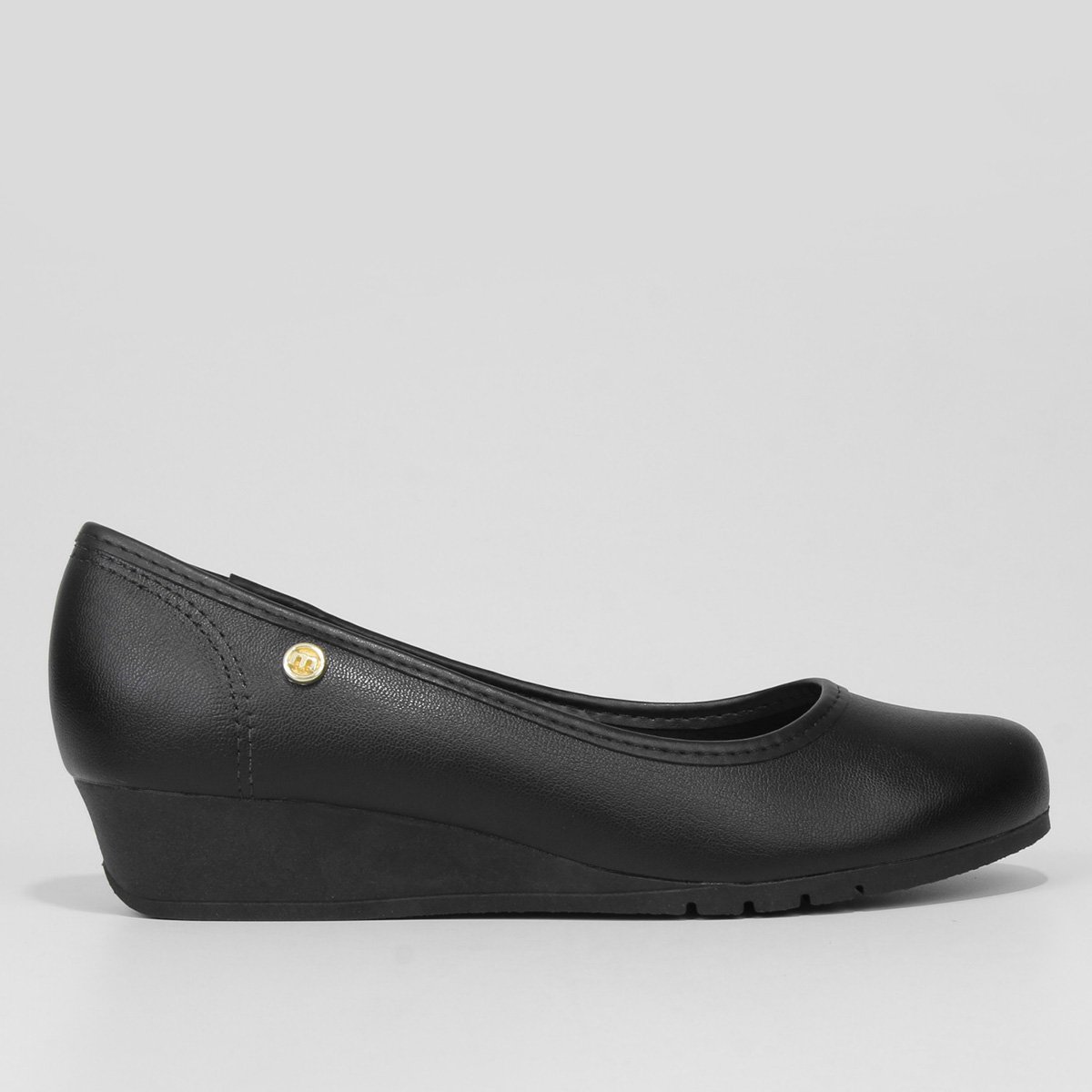 Sapatilha Anabela Moleca Salto Baixo Feninina - Preto Menor preço em Sapatilha Anabela Moleca Salto Baixo Feninina - Preto