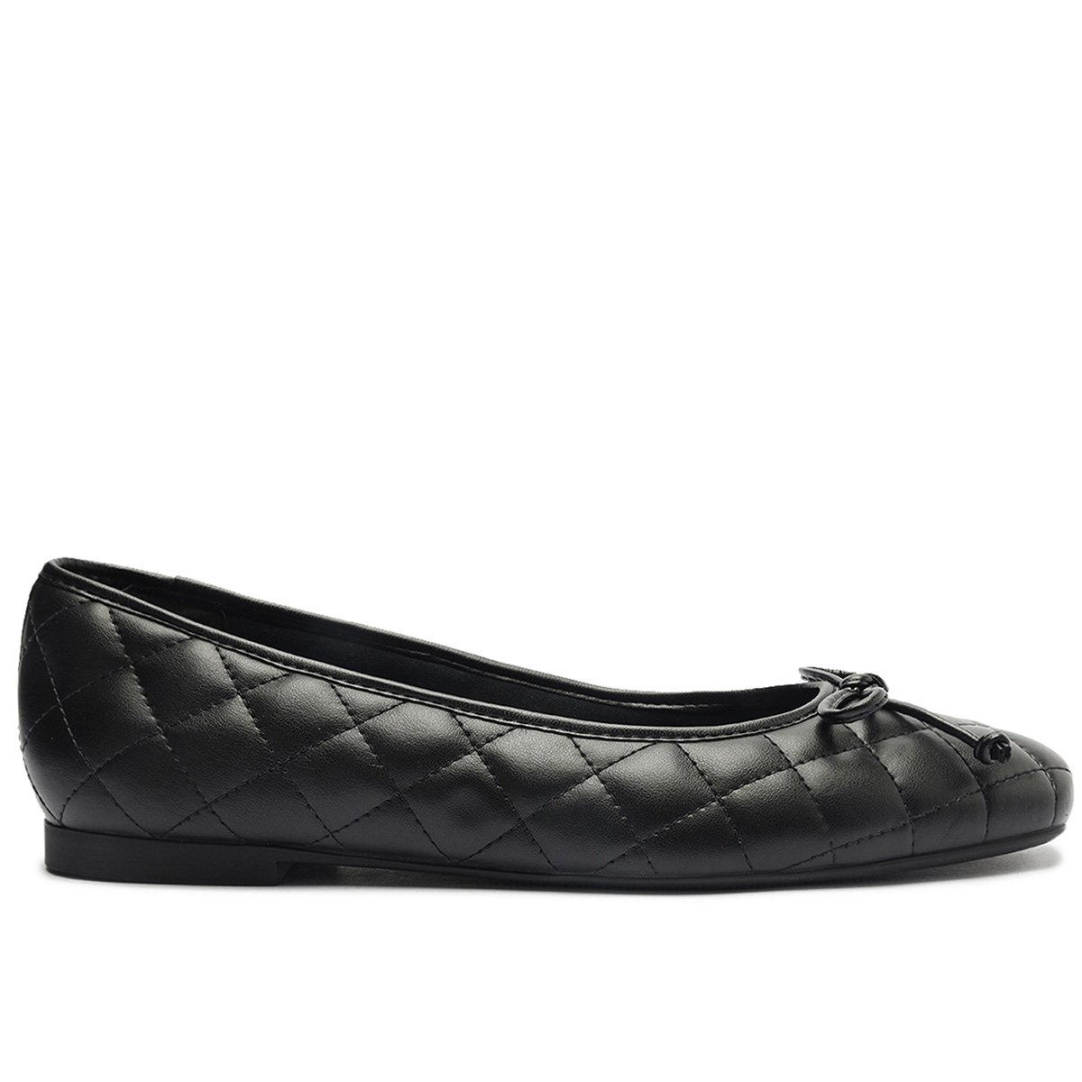 Sapatilha Anacapri Bico Quadrado Matelassê Feminina - Preto Menor preço em Sapatilha Anacapri Bico Quadrado Matelassê Feminina - Preto